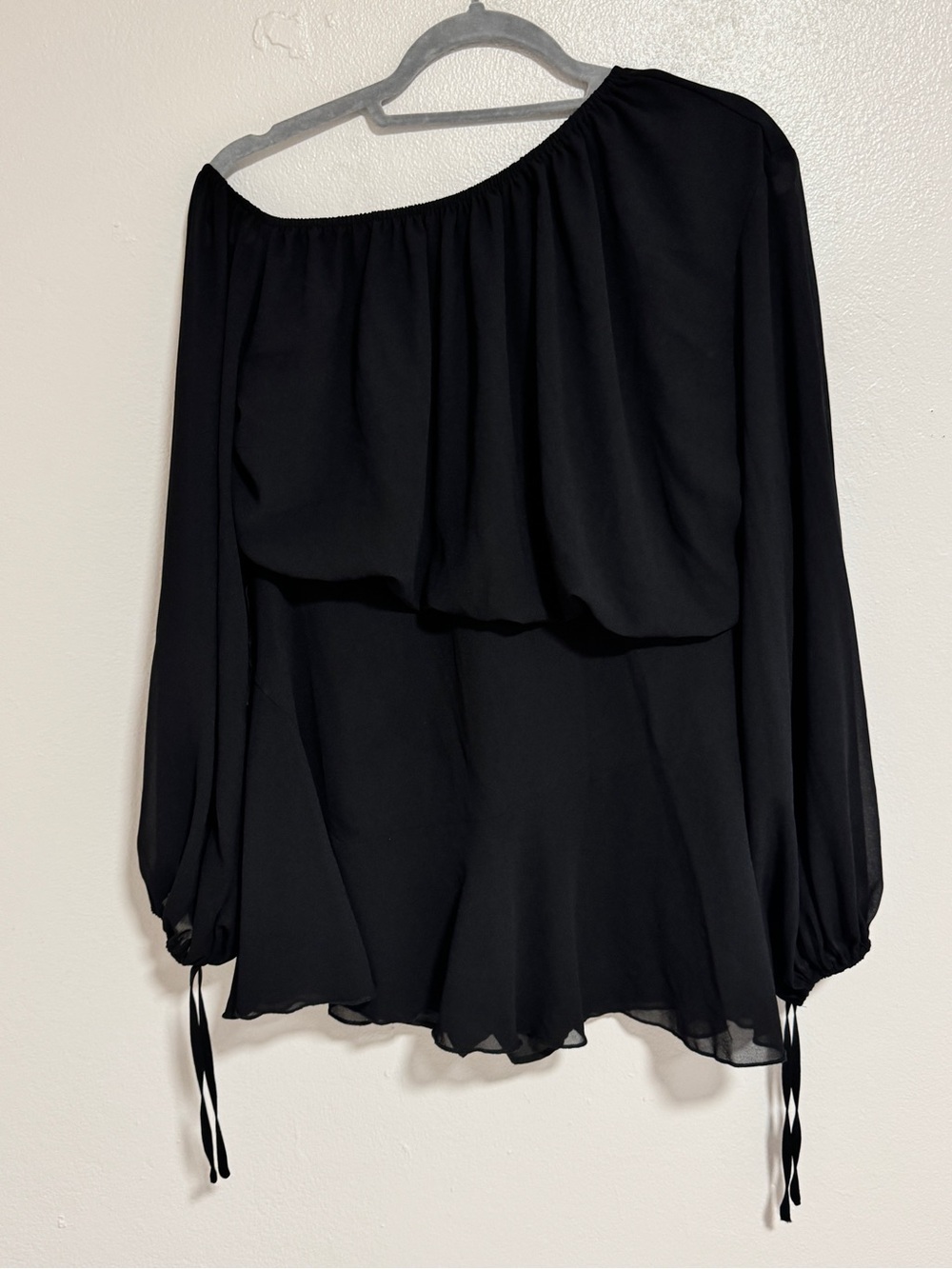 PrettyLittleThing Black Long Sleeve romper